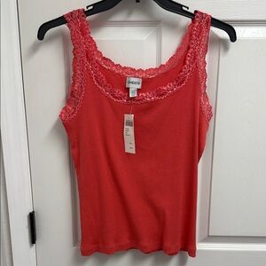 Chico's Vibrant Red Lace Camisole